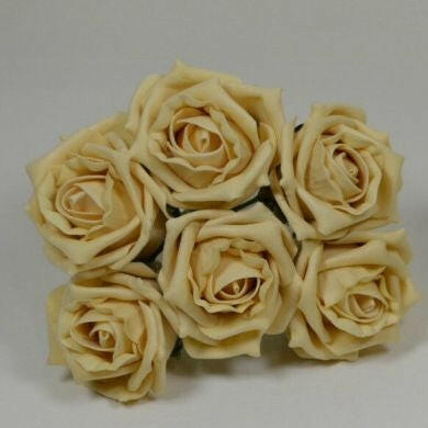 Artificial Colourfast Cottage Rose Bud Bunch