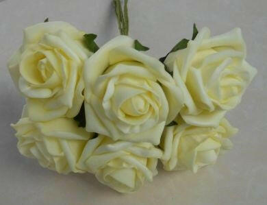 Artificial Colourfast Cottage Rose Bud Bunch