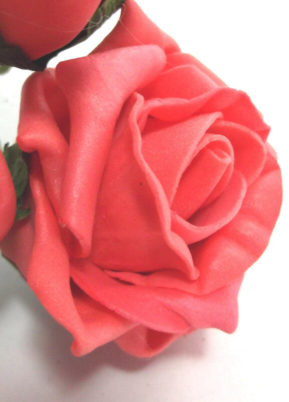 Artificial Colourfast Cottage Rose Bud Bunch