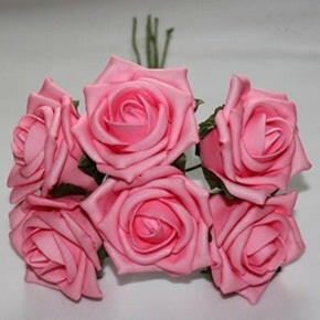 Artificial Colourfast Cottage Rose Bud Bunch
