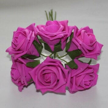 Artificial Colourfast Cottage Rose Bud Bunch