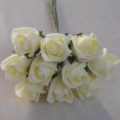 Artificial Colourfast Cottage Rose Bud Bunch