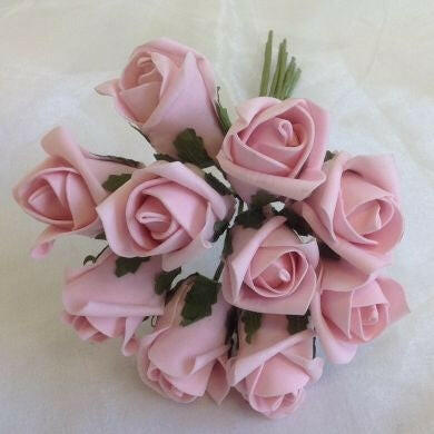 Artificial Colourfast Cottage Rose Bud Bunch