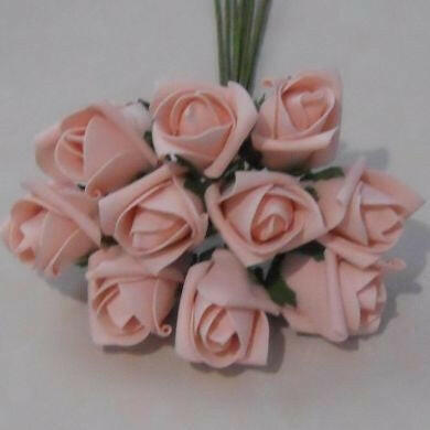 Artificial Colourfast Cottage Rose Bud Bunch