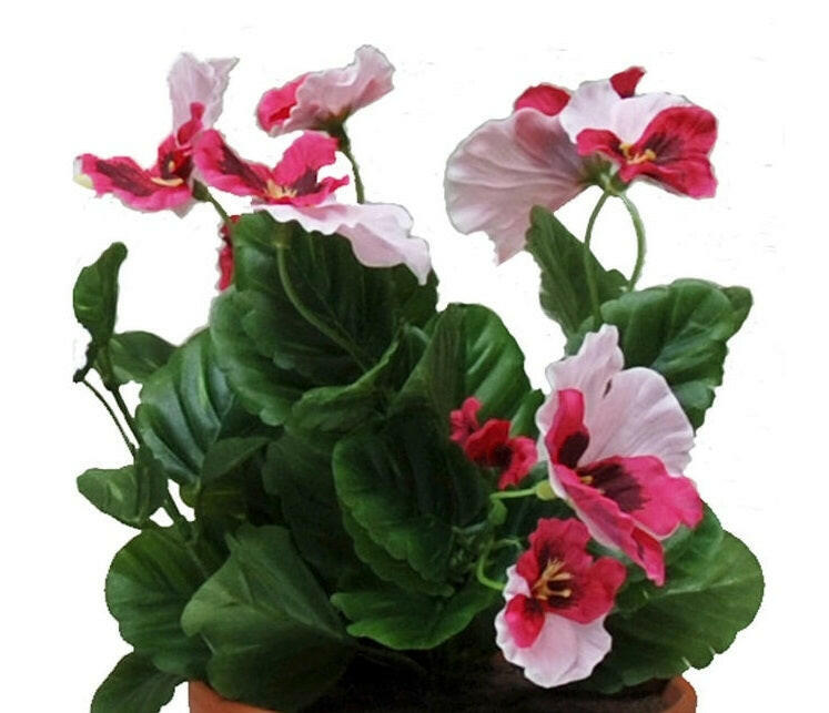 Artificial Silk Pansy Bush