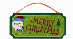 Christmas Glitter Plaque