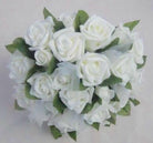 Artificial Silk Geogina Mixed Rose Posy with Netting