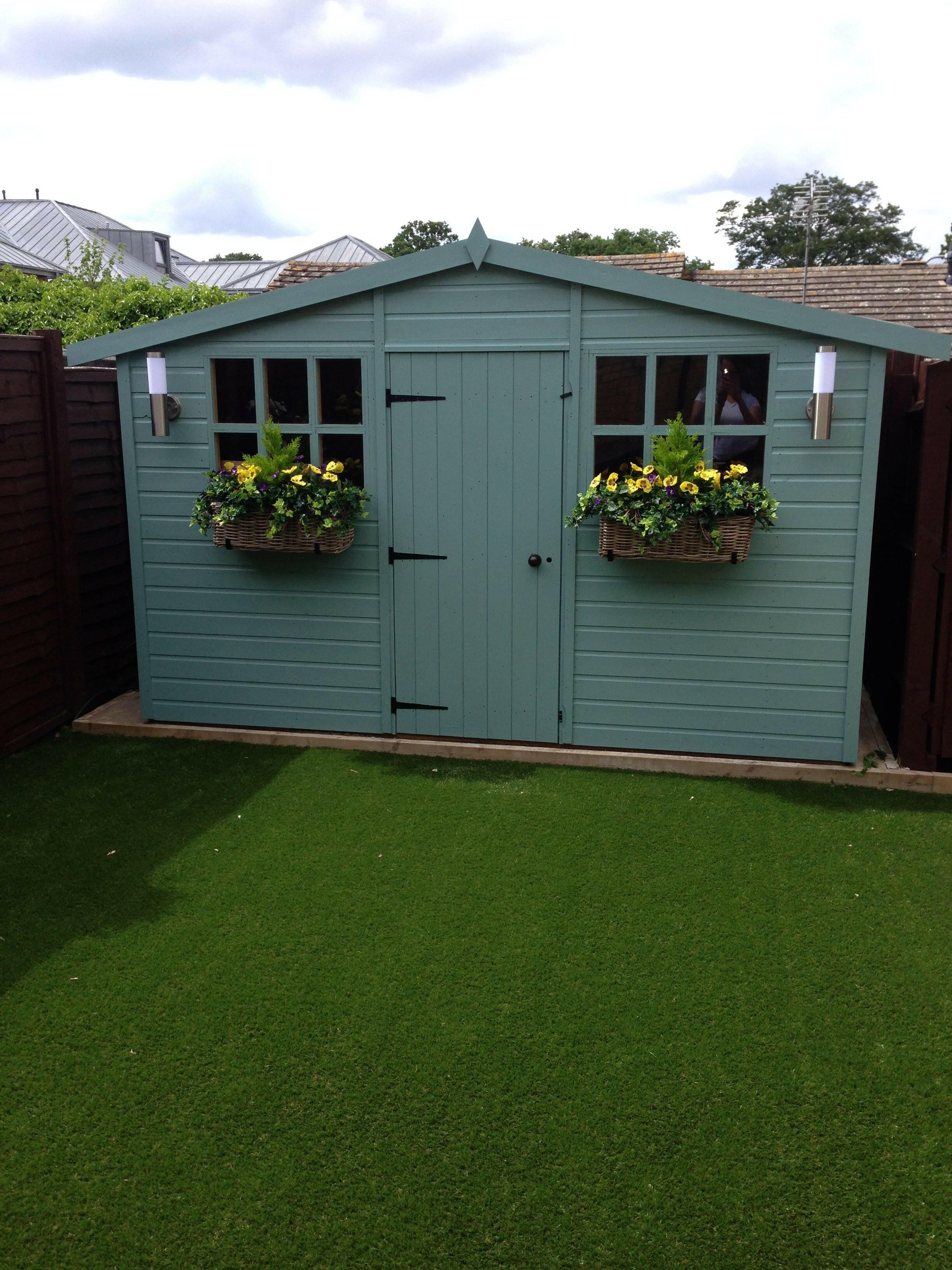 Our artificial Pansy Troughs sent in by a customer