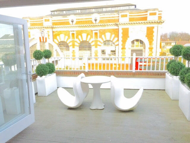 Showing our Bespoke artificial Boxwood Ball tree sent in by one of our customers