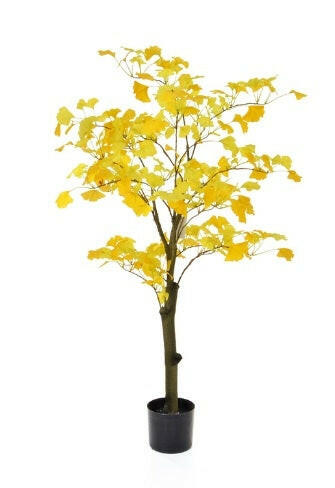 Artificial Silk Gingko Golden Tree