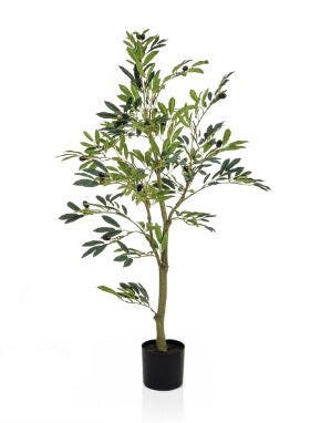 Artificial Silk Olive Fruit Tree