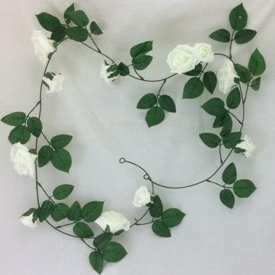 Artificial Silk Rose Garland