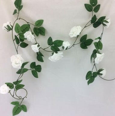 Artificial Silk Rose Garland