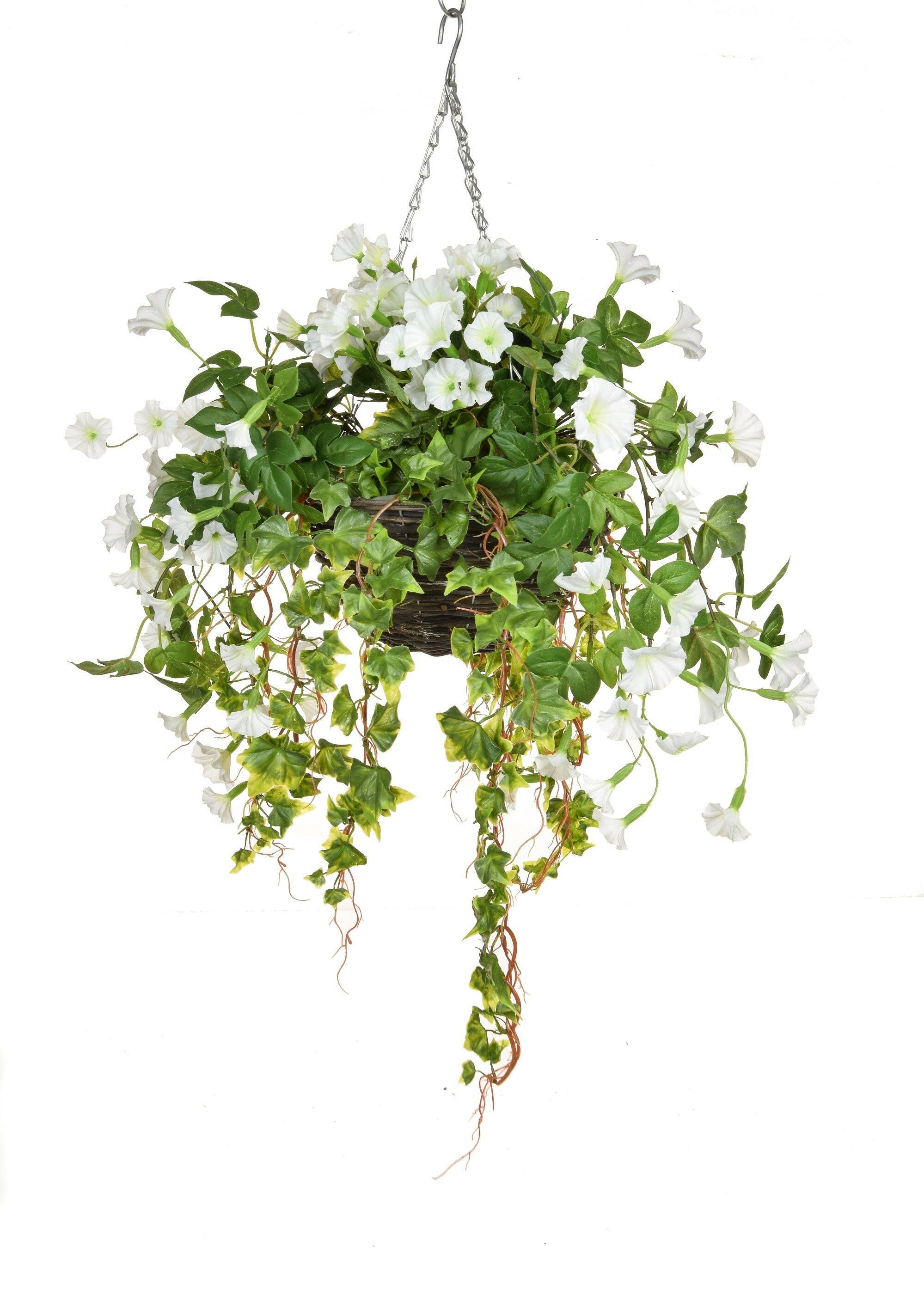 Artificial Silk Petunia Hanging Basket