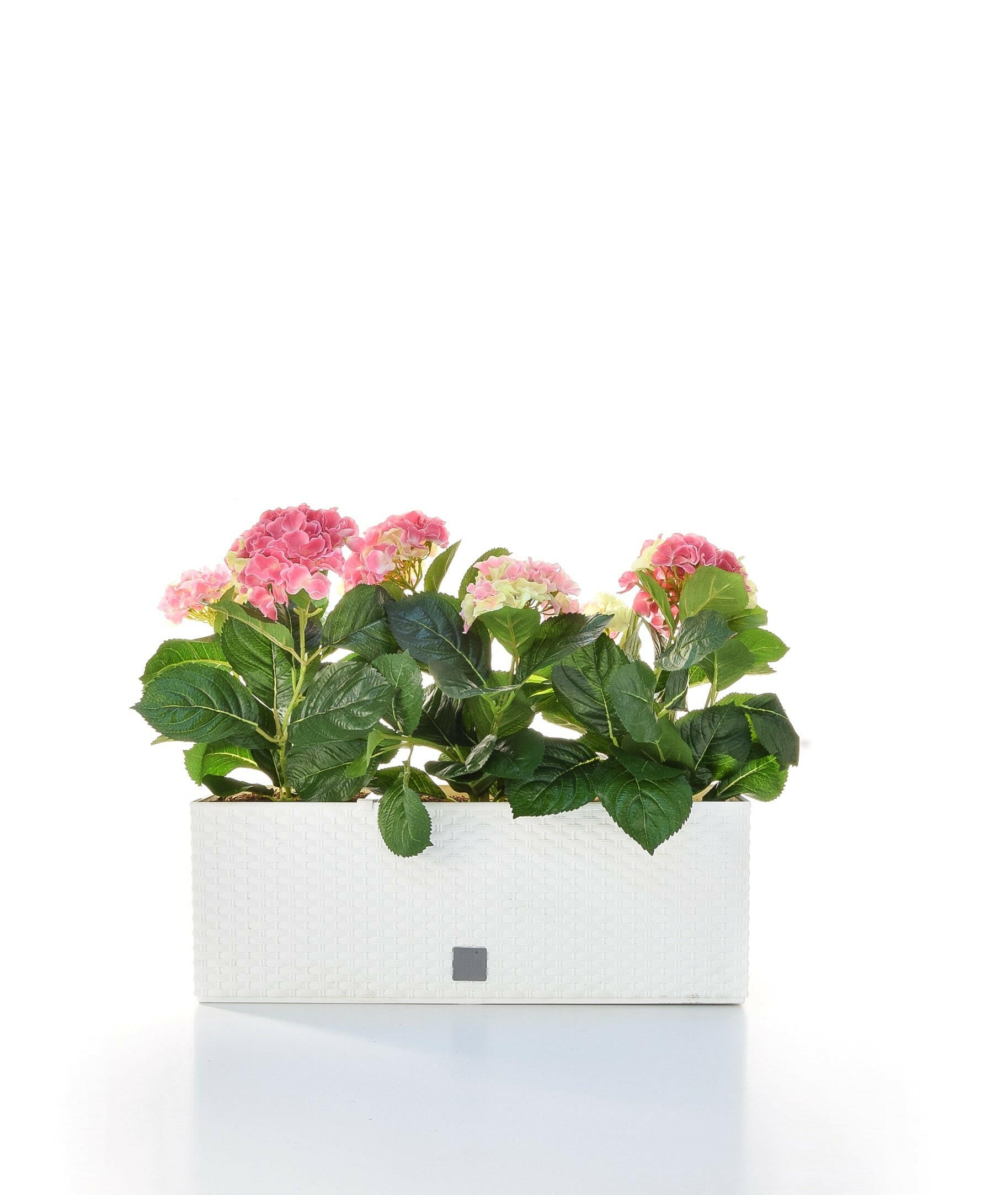 Artificial Silk Hydrangea Trough