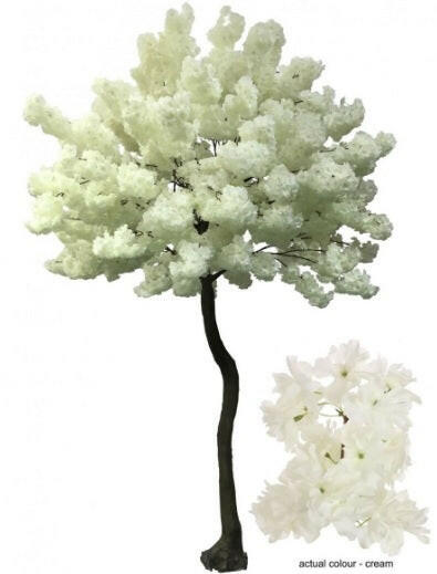 Artificial Cream Cherry Blossom Tree
