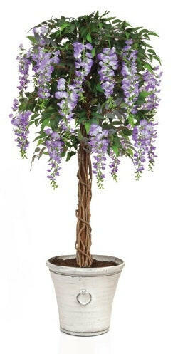 Artificial Silk Wisteria Tree In Planter