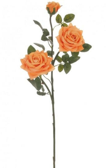 Artificial Silk Supreme Medium Open Rose Spray