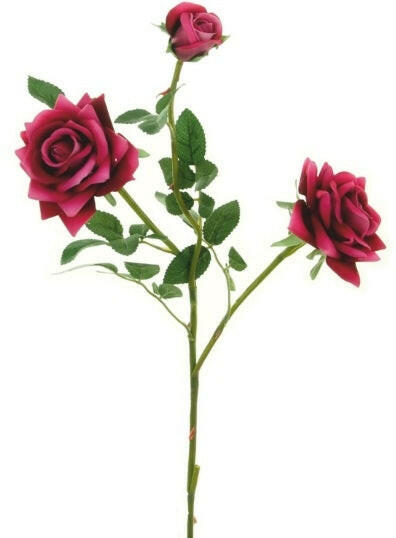 Artificial Silk Supreme Medium Open Rose Spray