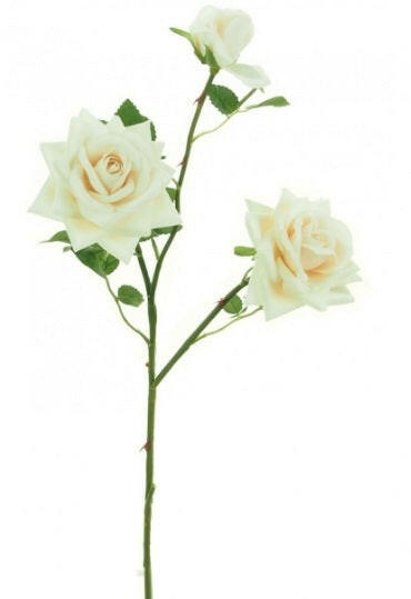 Artificial Silk Supreme Medium Open Rose Spray