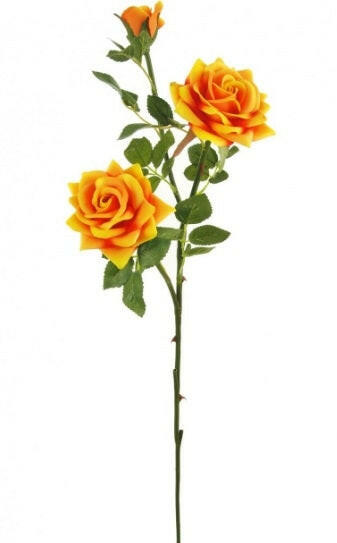 Artificial Silk Supreme Medium Open Rose Spray