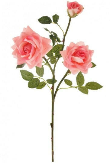 Artificial Silk Supreme Medium Open Rose Spray