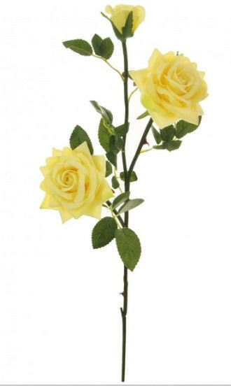 Artificial Silk Supreme Medium Open Rose Spray