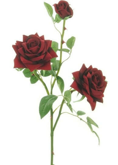 Artificial Silk Supreme Medium Open Rose Spray