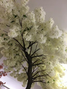 Looking up at the artificial Cream Blossom tree
