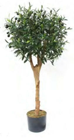 Artificial Silk Olive Fruit Ball Tree
