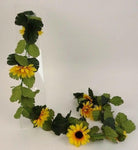 Artificial Silk Sunflower Garland