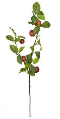 Artificial Silk Apple Foliage Spray with Fruit