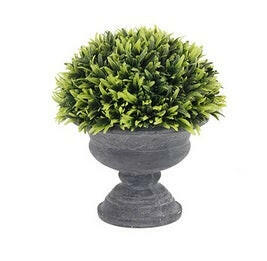 Artificial Squat Urn Potted Greenery Complete