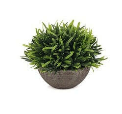 Artificial Rib Bowl Pottery Greenery Complete