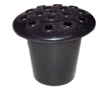 Black Cemetery Plastic Grave Vase With Lid