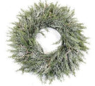 Artificial Pine Wreath With Frost