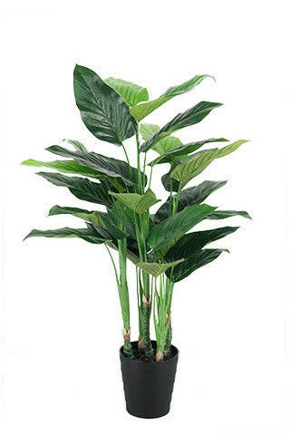 Artificial Silk Philodendron Potted Leaf Plant