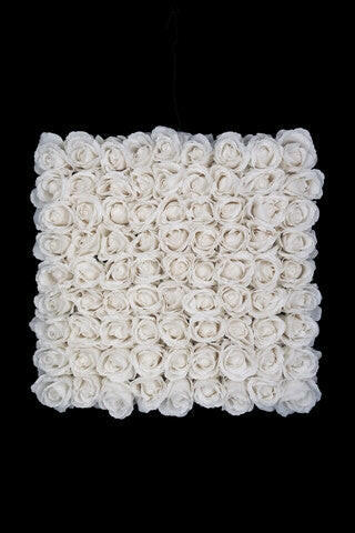 Artificial Silk Rose Head Panel (81 Rose Heads)