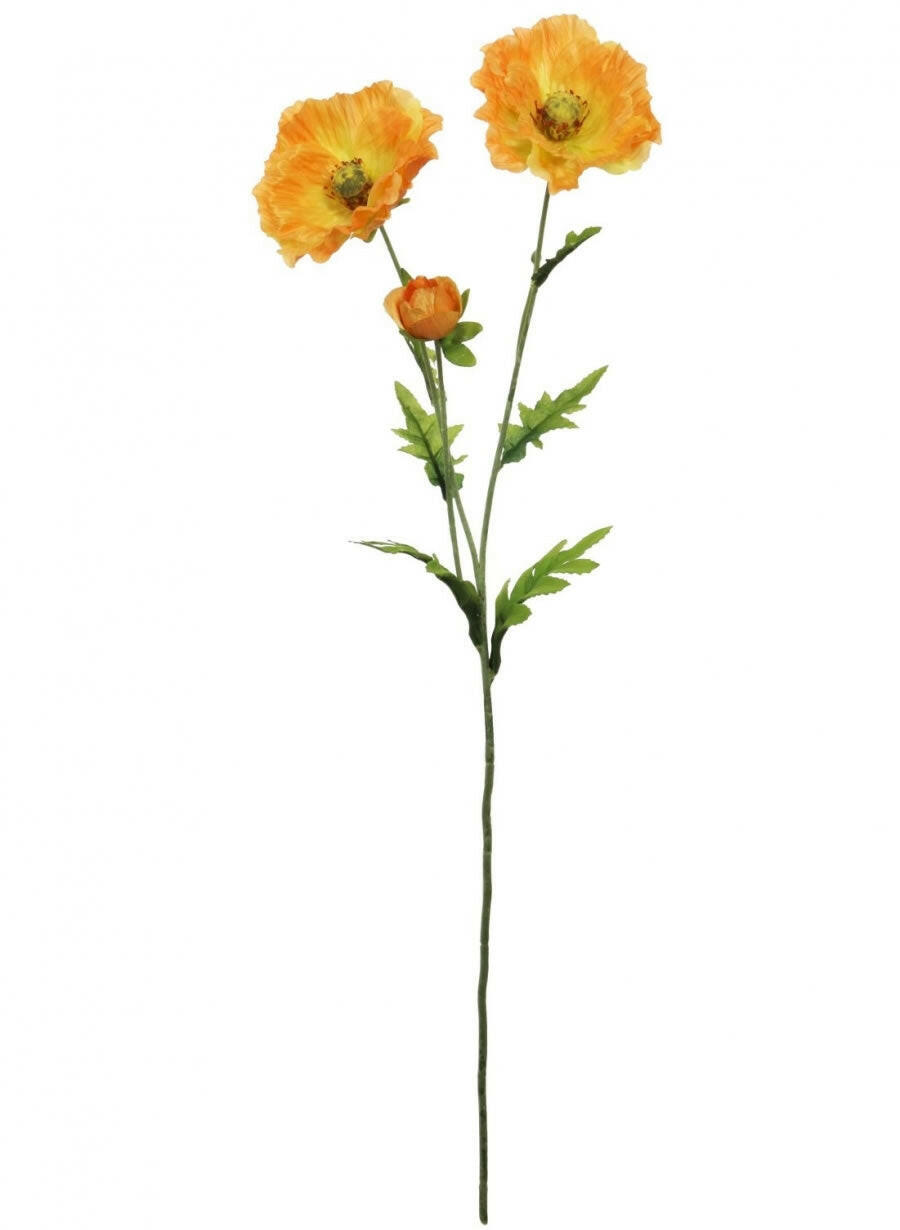 Artificial Silk Country Poppy