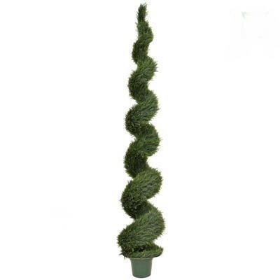 Artificial Topiary Cedar Spiral UV