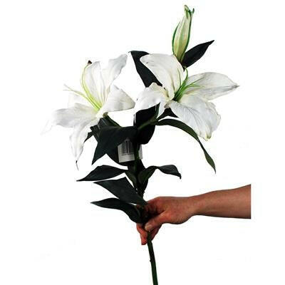 Artificial Silk Casablanca Double Head Lily