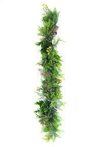 Artificial Fern & Flower Greenery Trail