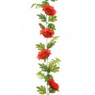 Artificial Silk Poppy Garland