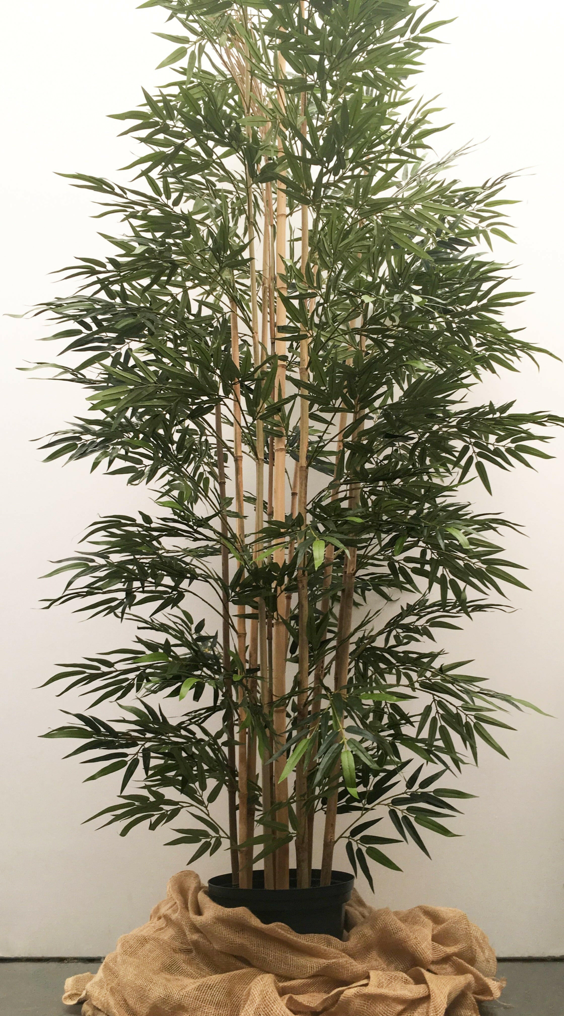 Showing a hand built 9ft/270cm/2.7m Artificial Bamboo Tree