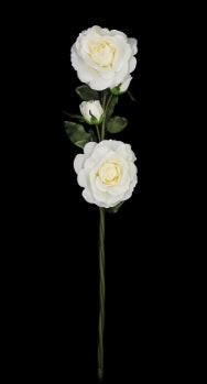 Artificial Silk Rose Spray XL with Stem