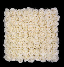 Artificial Silk Rose Head Panel (81 Rose Heads)