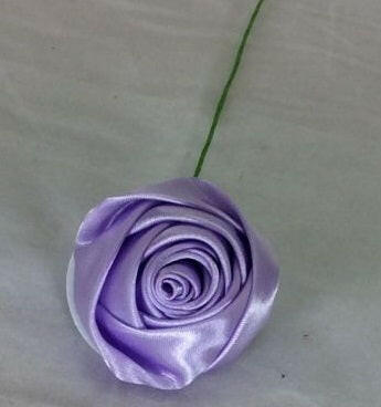 Artificial Satin Single Ribbon Rose