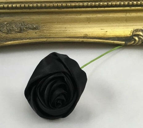 Artificial Satin Single Ribbon Rose