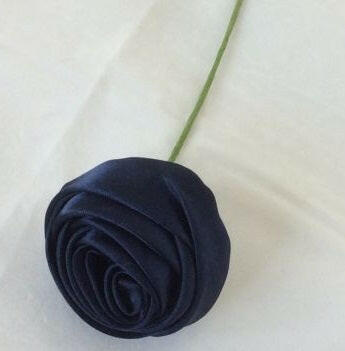 Artificial Satin Single Ribbon Rose