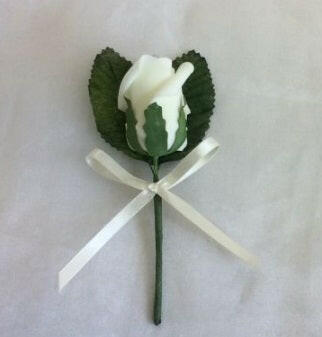 Artificial Rose Bud Buttonhole